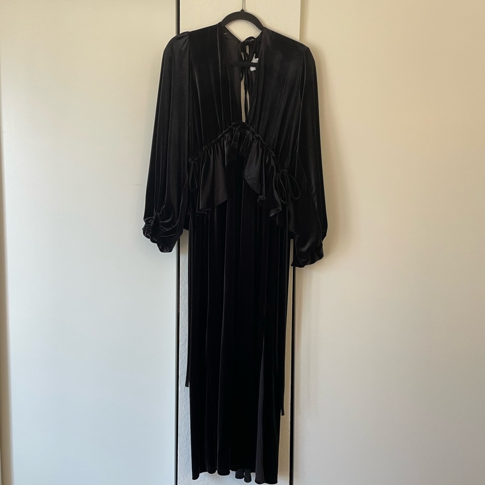 Velvet like top shop dress. Size 8.
